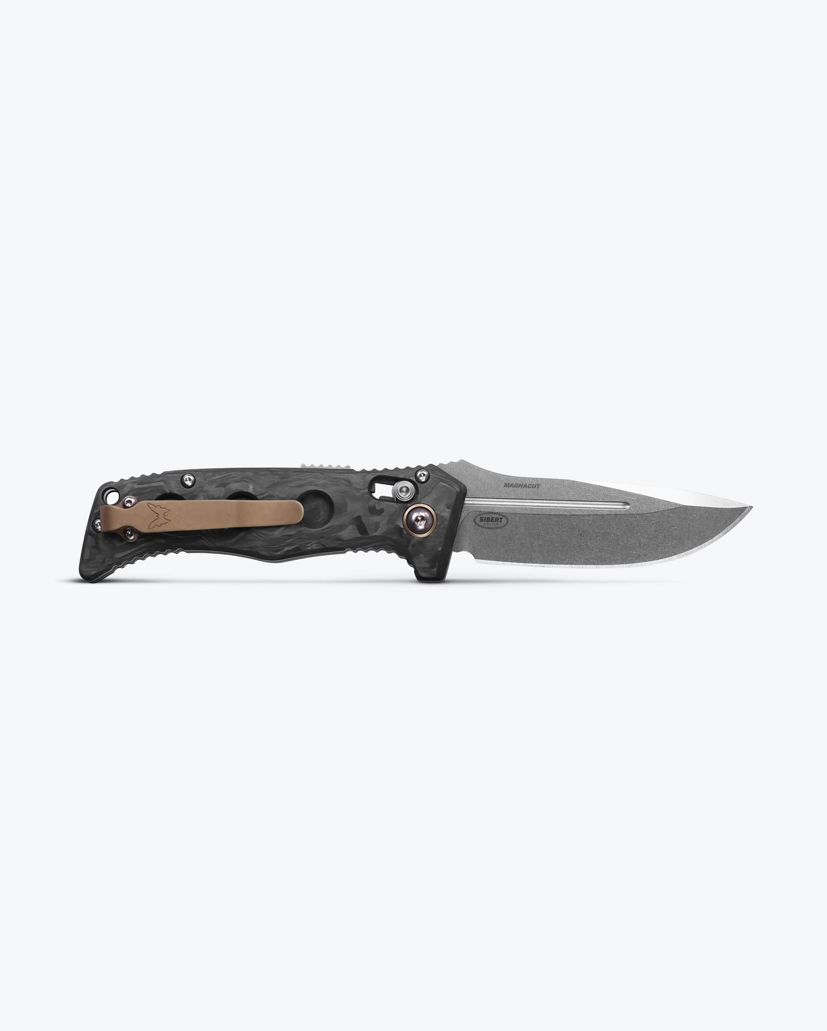 Mini Auto Adamas® | Marbled Carbon Fiber | Drop-point
