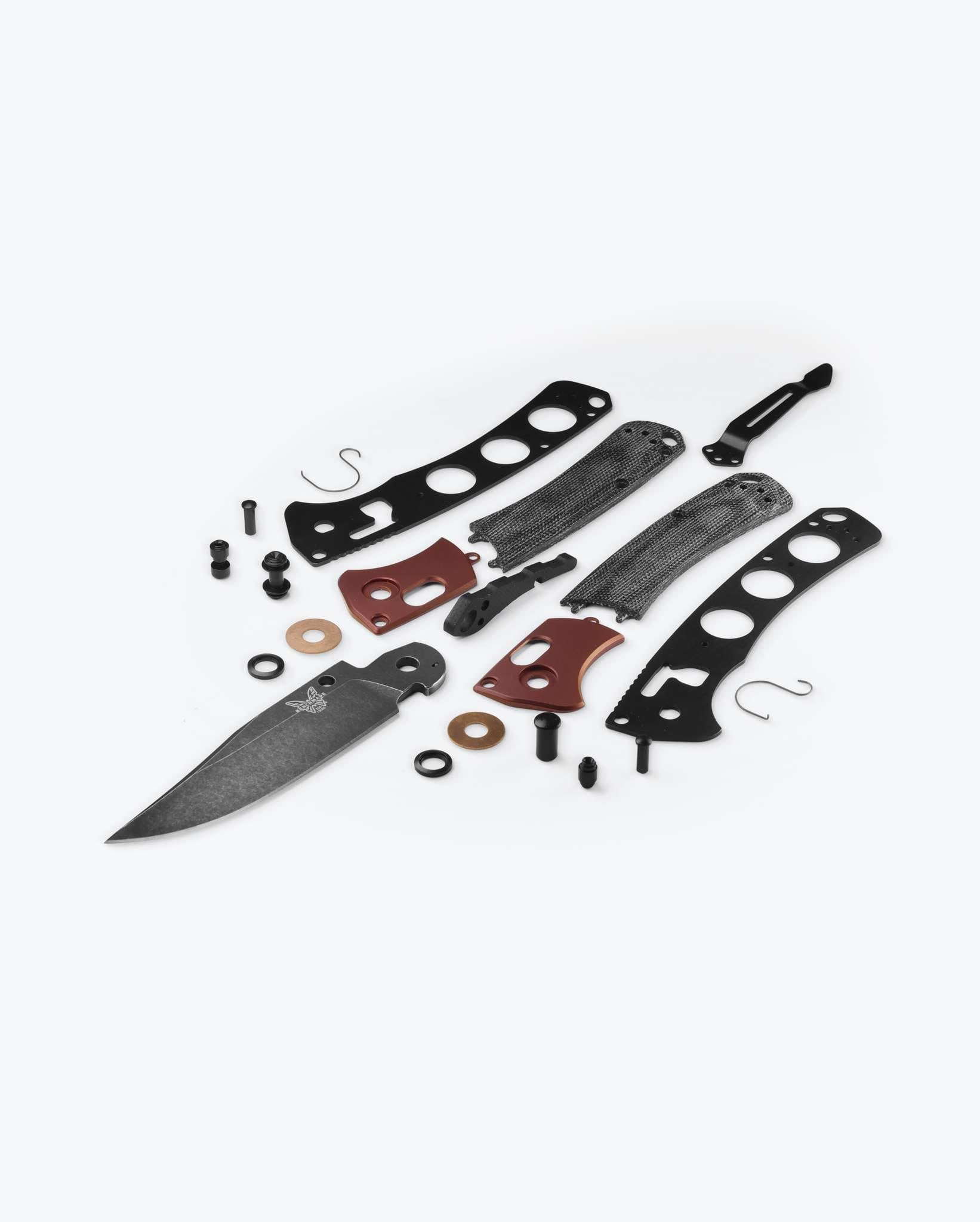 Mini Crooked River | Gray Aluminum & Wood | Clip-point|Hunter Exclusive
