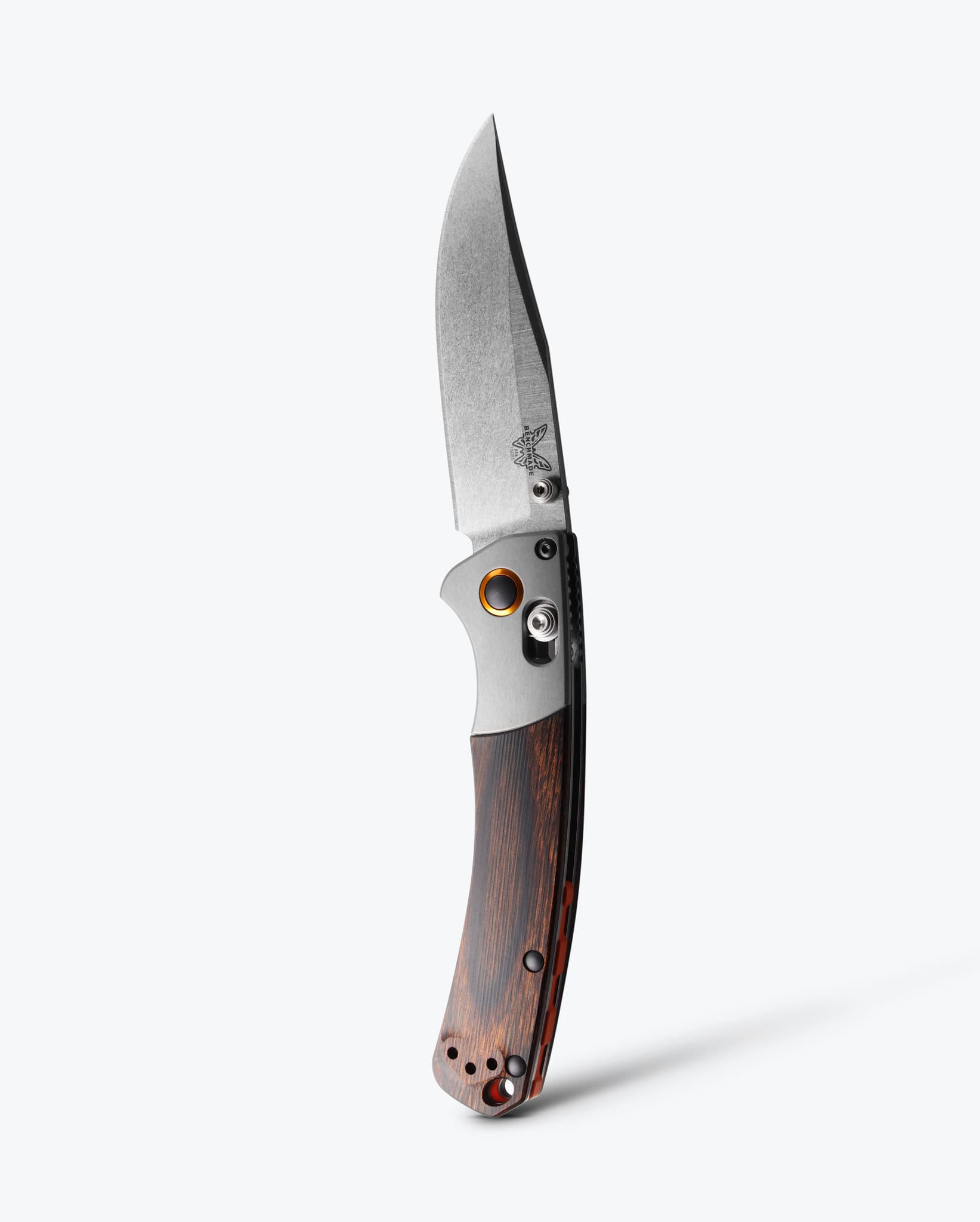 Mini Crooked River | Gray Aluminum & Wood | Clip-point|Hunter Exclusive