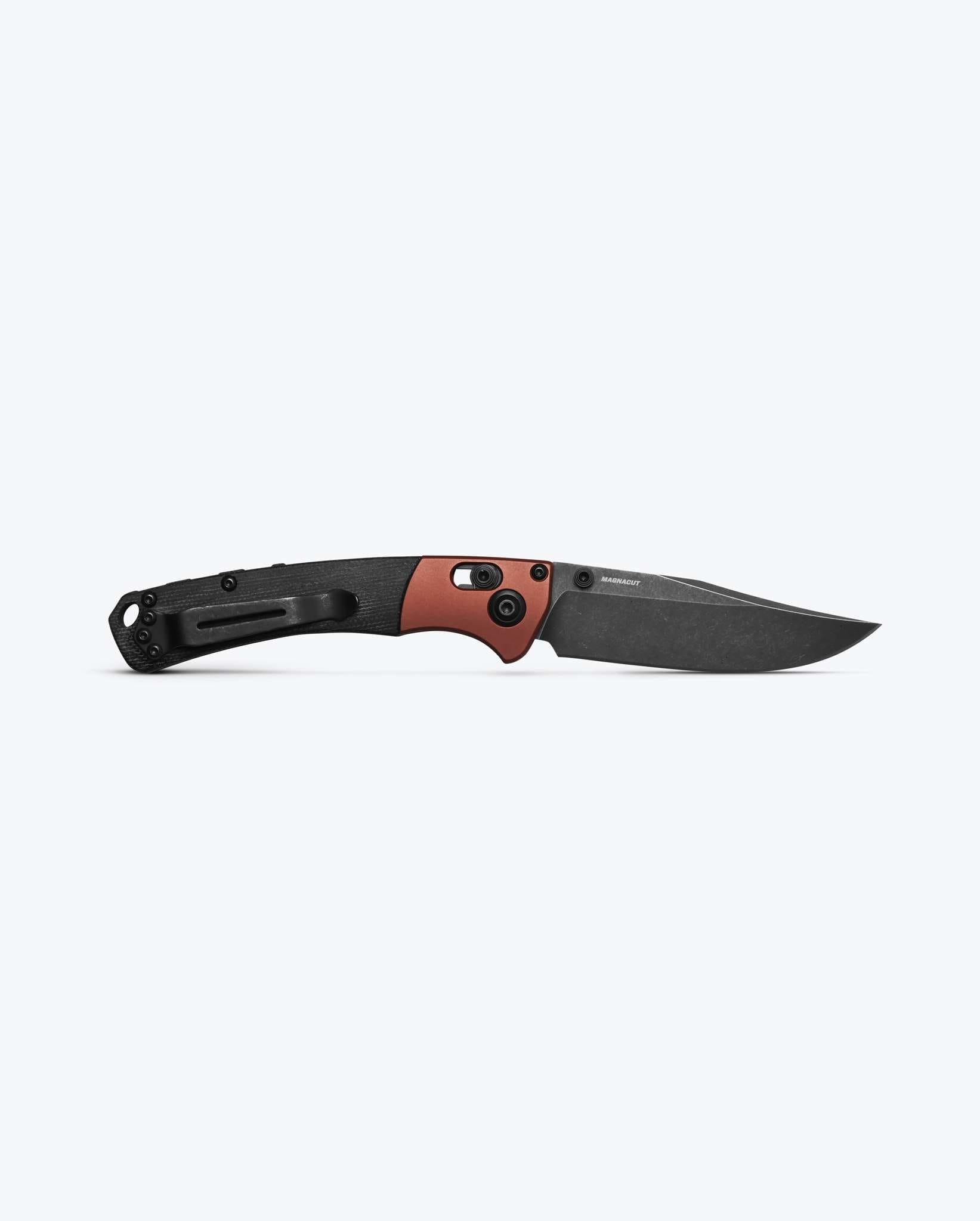 Mini Crooked River | Gray Aluminum & Wood | Clip-point|Hunter Exclusive