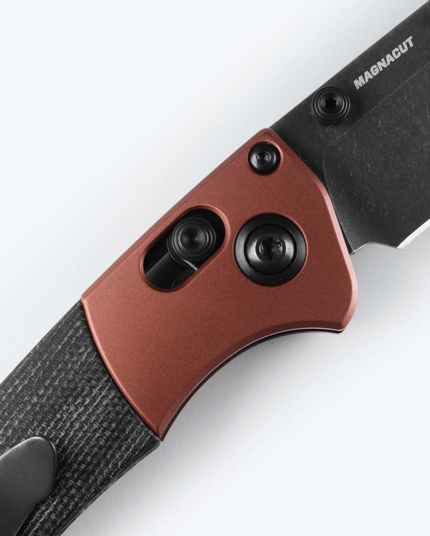 Mini Crooked River | Gray Aluminum & Wood | Clip-point|Hunter Exclusive