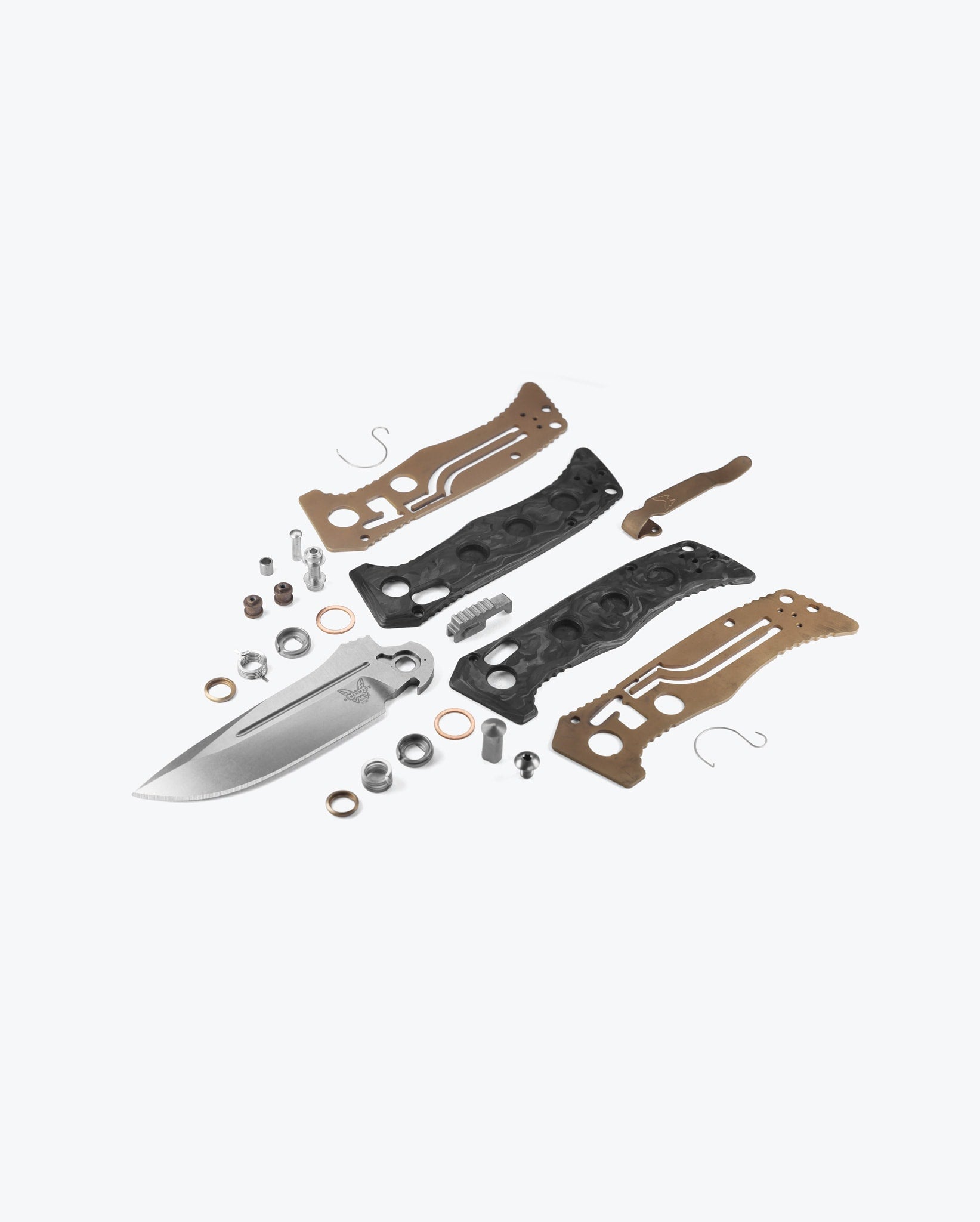 Mini Auto Adamas® | Marbled Carbon Fiber | Drop-point